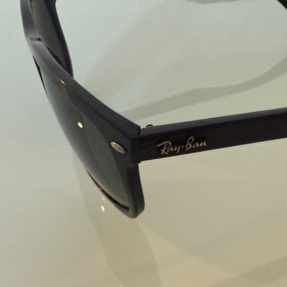 Ray-Ban Black and Green Polarized Sunglasses - Picture 4 of 6